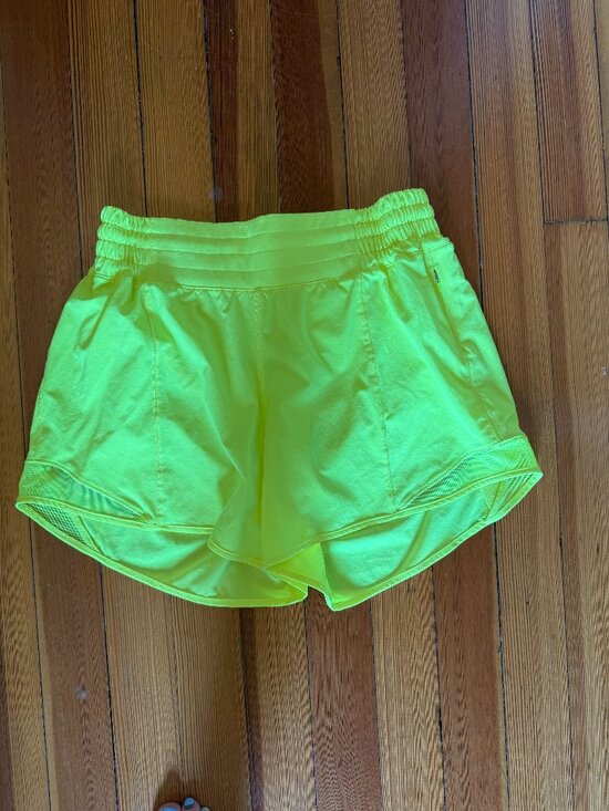 lululemon athletica Pants - Hotty Hot High-Rise Lined Short 4" - Highlight Yellow